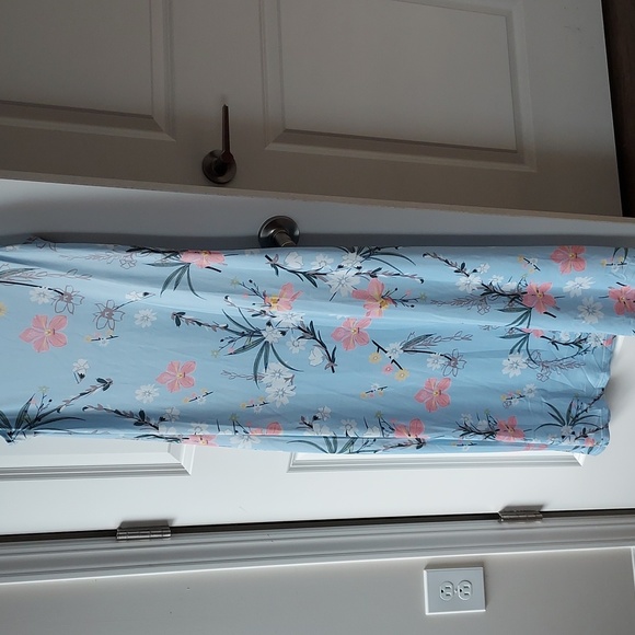 Noracora small sleeveless dress blue with flower print - Picture 10 of 12